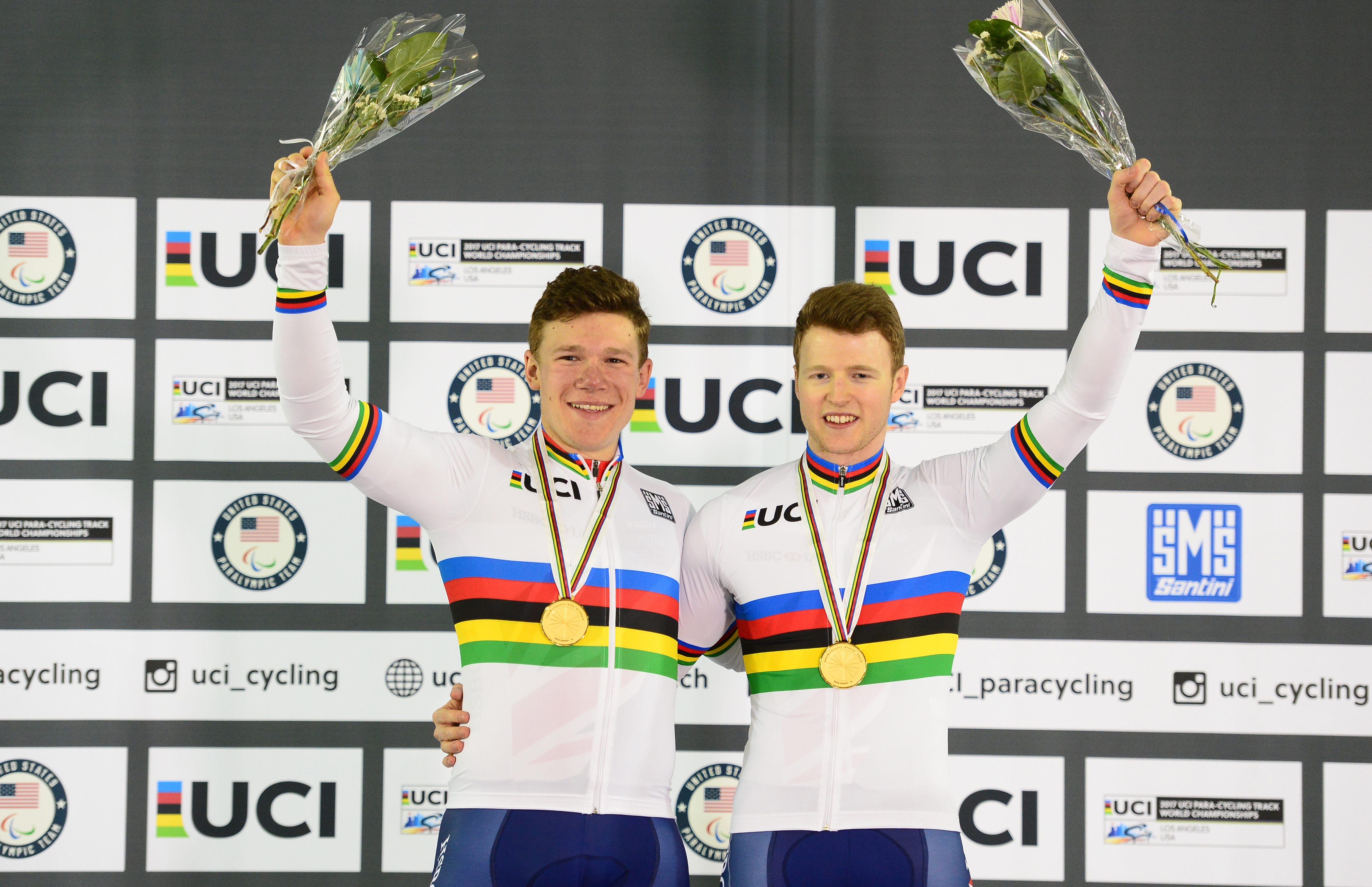 James Ball and pilot Matt Rotherham got their tandem partnership off to a dream start by winning two world titles