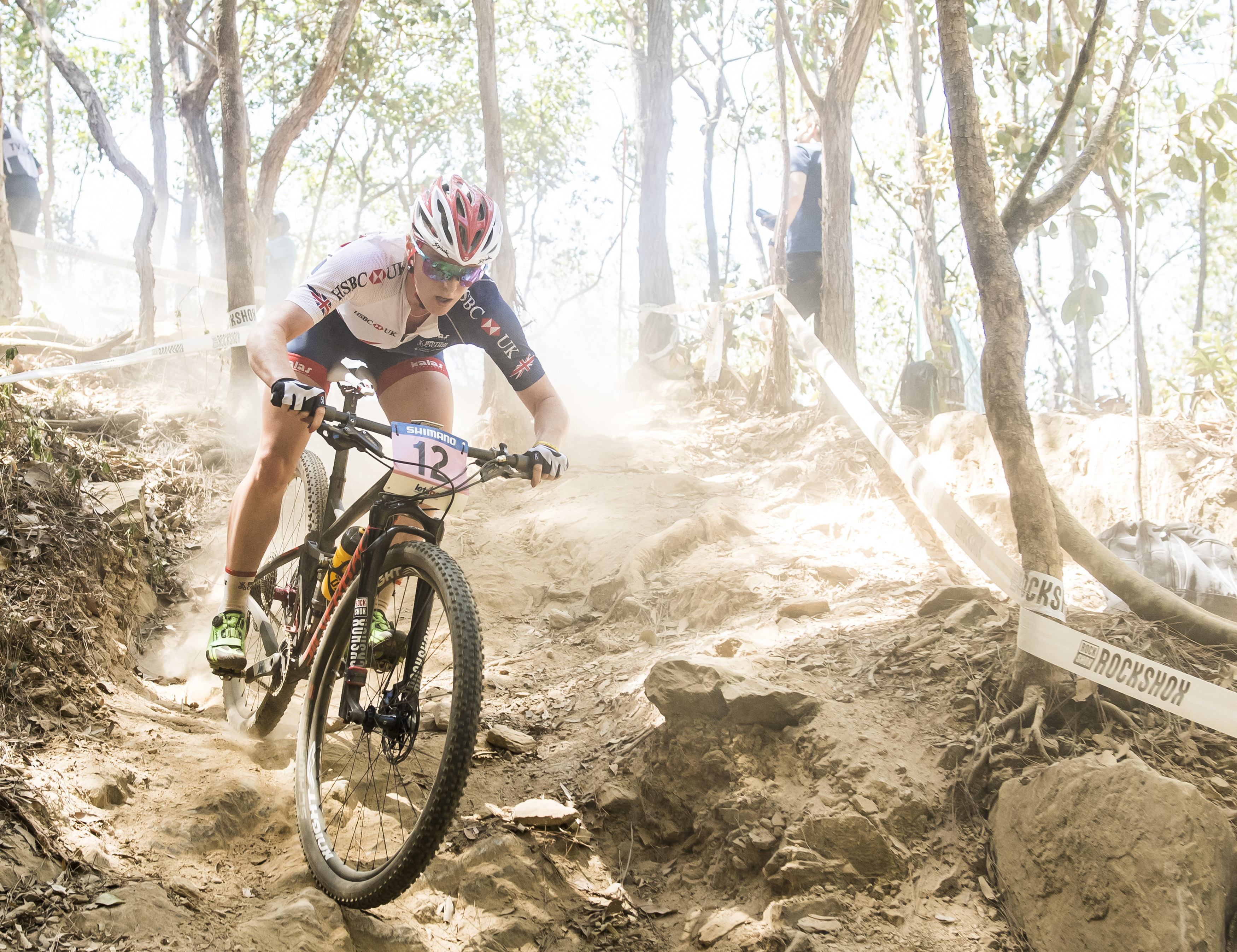 Annie Last won Great Britain’s first ever medal in elite women’s cross-country at the UCI Mountain Bike World Championships